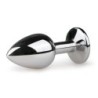 Plug Anale Metallico Argento/Rosa - P