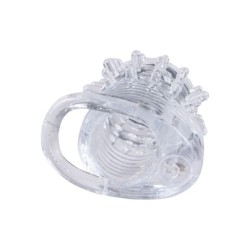 Manșon vibrator texturat pentru erecție Clear Sensations