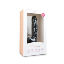 Realistisk Sort Dildo - 22,5 cm