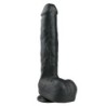 Realistinen Musta Dildo - 29,5