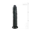 Realistisk Svart Dildo - 28,5