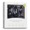 Zwarte siliconen anale buttplug set