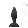 Buttplug pequeño de silicona negro