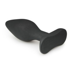 Zwarte siliconen buttplug medium