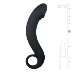 Juodas silikoninis prostatos dildo