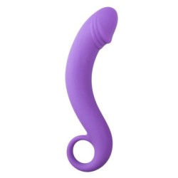 Dildo prostático púrpura de silicona
