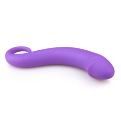 Paarse prostaat dildo van siliconen