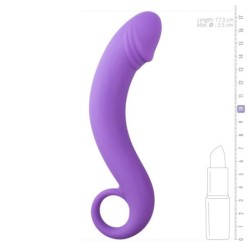 Dildo prostático púrpura de silicona