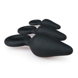 Set de dilatadores anales negros con aro