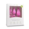 Roze anale plug set met ring