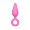 Roze anale plug set met ring