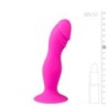 Roze siliconen dildo met zuignap