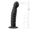Dildo de silicona amb ventosa - Negre