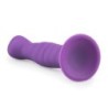 Gode en silicone avec ventouse - Violet