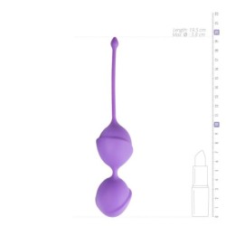 Bolas vaginales dobles moradas