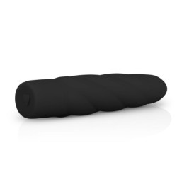 Vibrador de silicone preto
