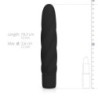 Vibrador de silicone preto