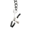 Collar de Cuero con Cadenas para Pezones