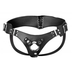 Harness with Corset-Style Strap and Bodice