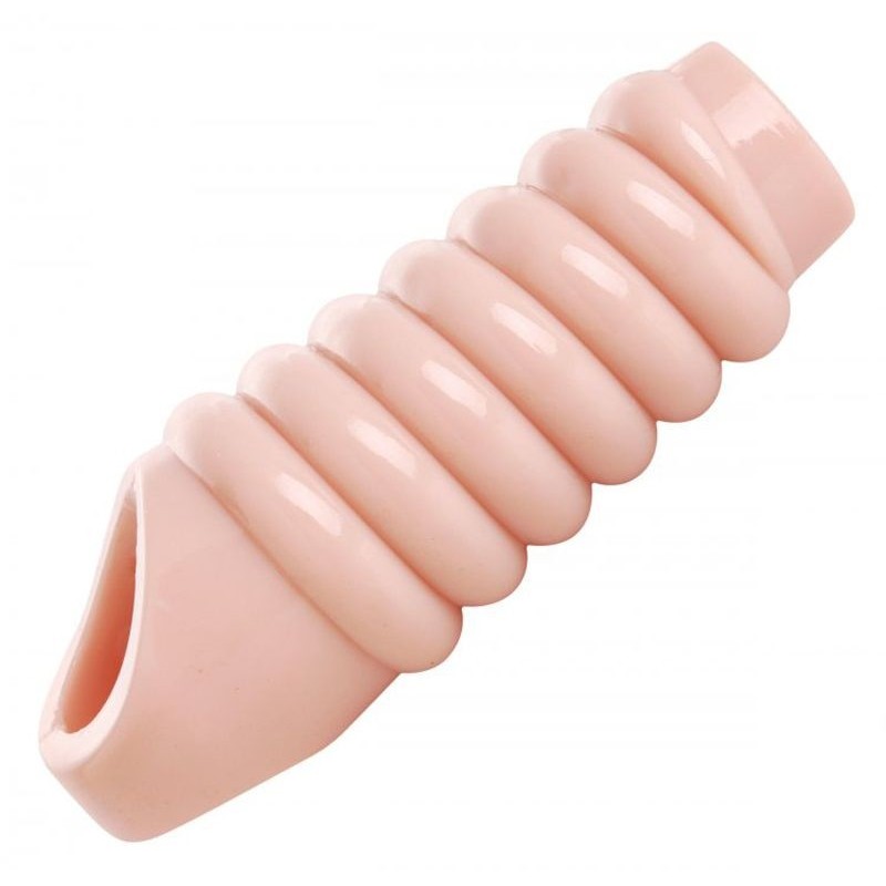 Guaina per pene potenziante con texture a coste Really Ample