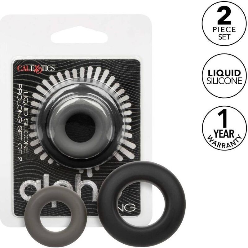 Alpha Set Комплект от 2 Пръстена Prolong Сив