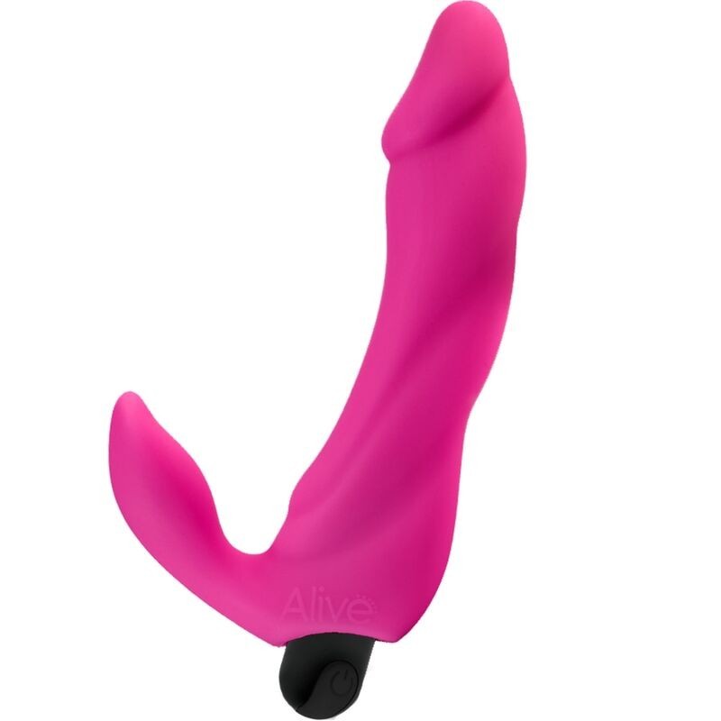 Bifun Pro Dildo Вибратор Розов 14.9 См