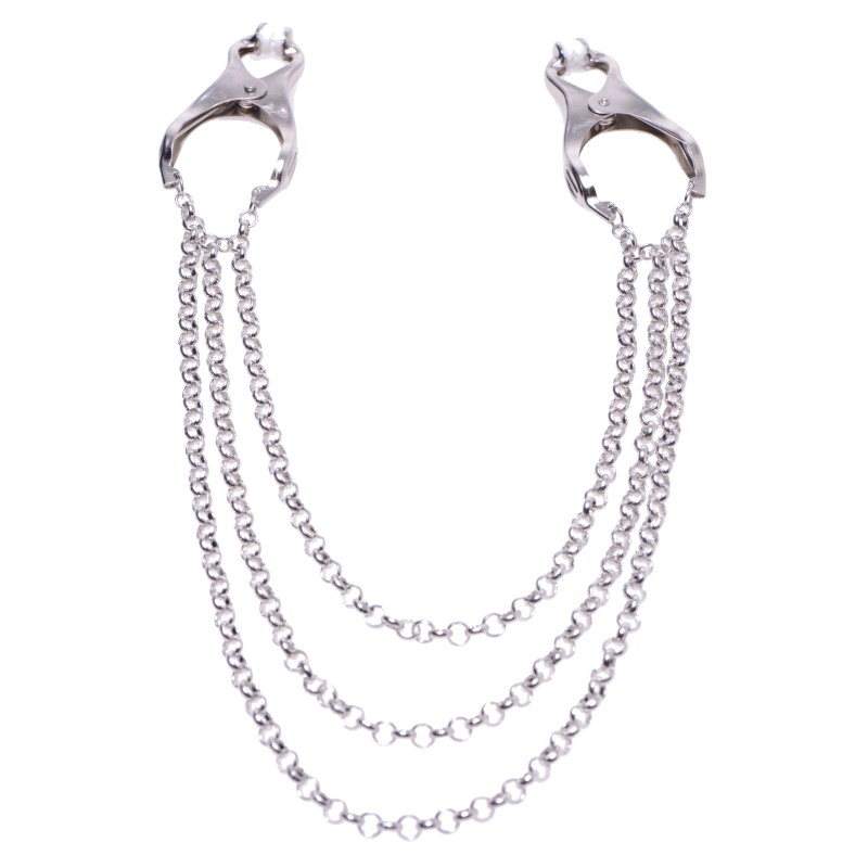 Nippelklemmen met driedubbele ketting Affix