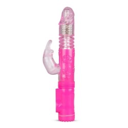 EasyToys Vibrador Conejo con Movimientos de Empuje - Rosa