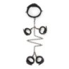 Set fetiche com coleira, tornozeleiras e algemas