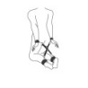 Hogtie con esposas de mano y tobillo