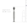 Tap de penis buit curt amb part superior extraïble