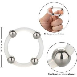 Anello in Silicone con Sfere in Acciaio Taglia L