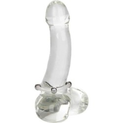 Silicone Cock Ring with Steel Beads Size L