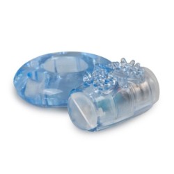 Anell vibrador per al penis amb estimulador de clítoris amb tacs