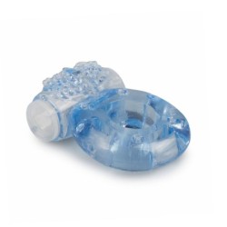 Anel vibratório para o pénis com estimulador de clitóris com tachas