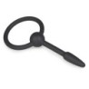 Plug peniano pequeno de silicone com anel de tração
