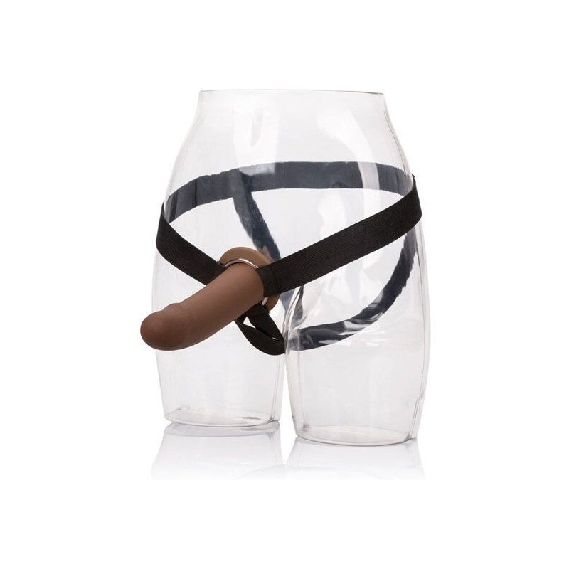 Brown Hollow Dildo Harness