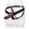 Brown Hollow Dildo Harness