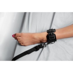 Kit de restrição de cama com algemas de cama - Preto
