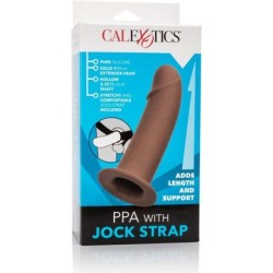 Arreio Com Dildo Oco Castanho
