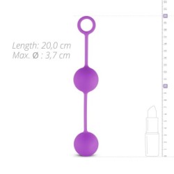 Bolas de amor com contrapeso - Roxo