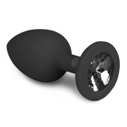 Plug de Diamante Pequeño - Negro