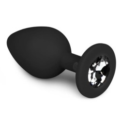 Plug Diamante Mediano - Negro