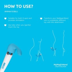 MyMagicWand G-spot Opzetstuk - Blauw