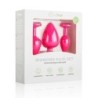 Plug Anal de Silicone com Diamante - Rosa
