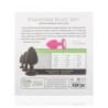 Silikone Anal Plug med Diamant - Pink