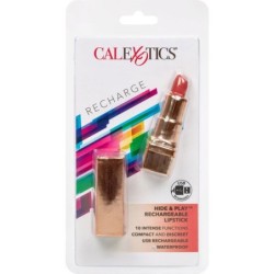 Wiederaufladbarer Lippenstift-Vibrator Hide & Play Rot