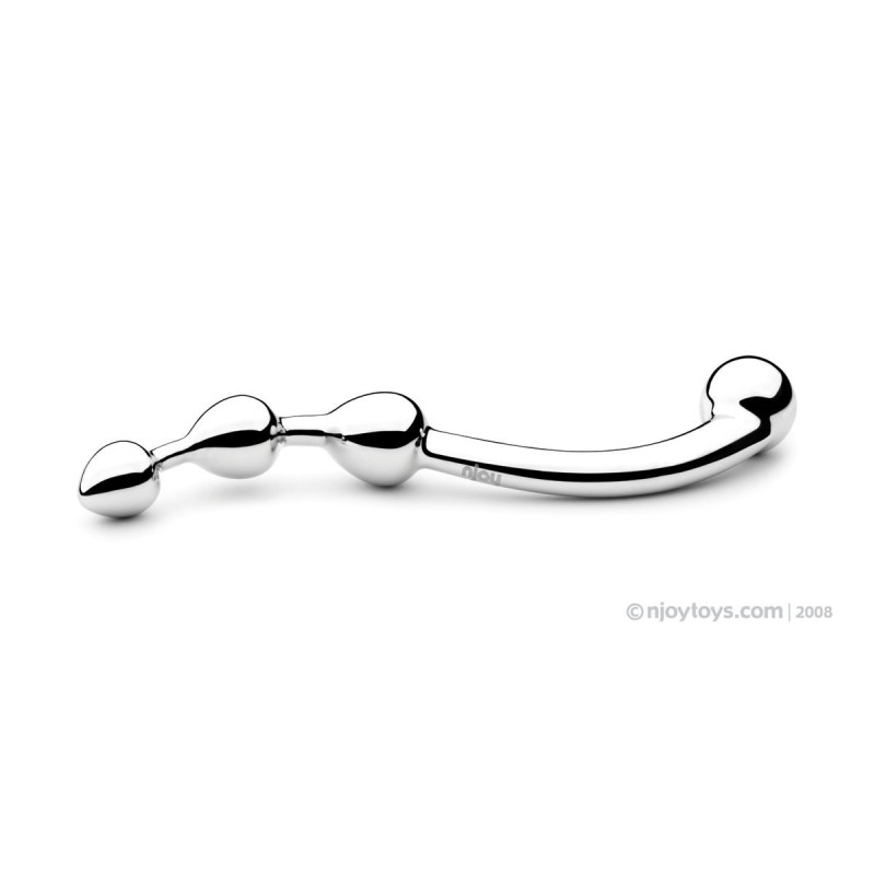 Njoy Fun Wand - Dildo pentru Punctul G/Prostată - Argint