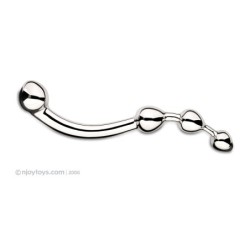 Njoy Fun Wand - Dildo pentru Punctul G/Prostată - Argint