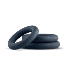 Set di Anelli per Pene da 3 Pezzi Grigio